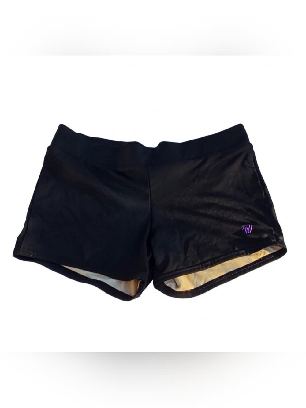 VARSITY SPIRIT Women's Cheer Dance Yoga Lined Pull On Shorts Size XL + 1 Black